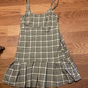 hollister ruffled plaid dress